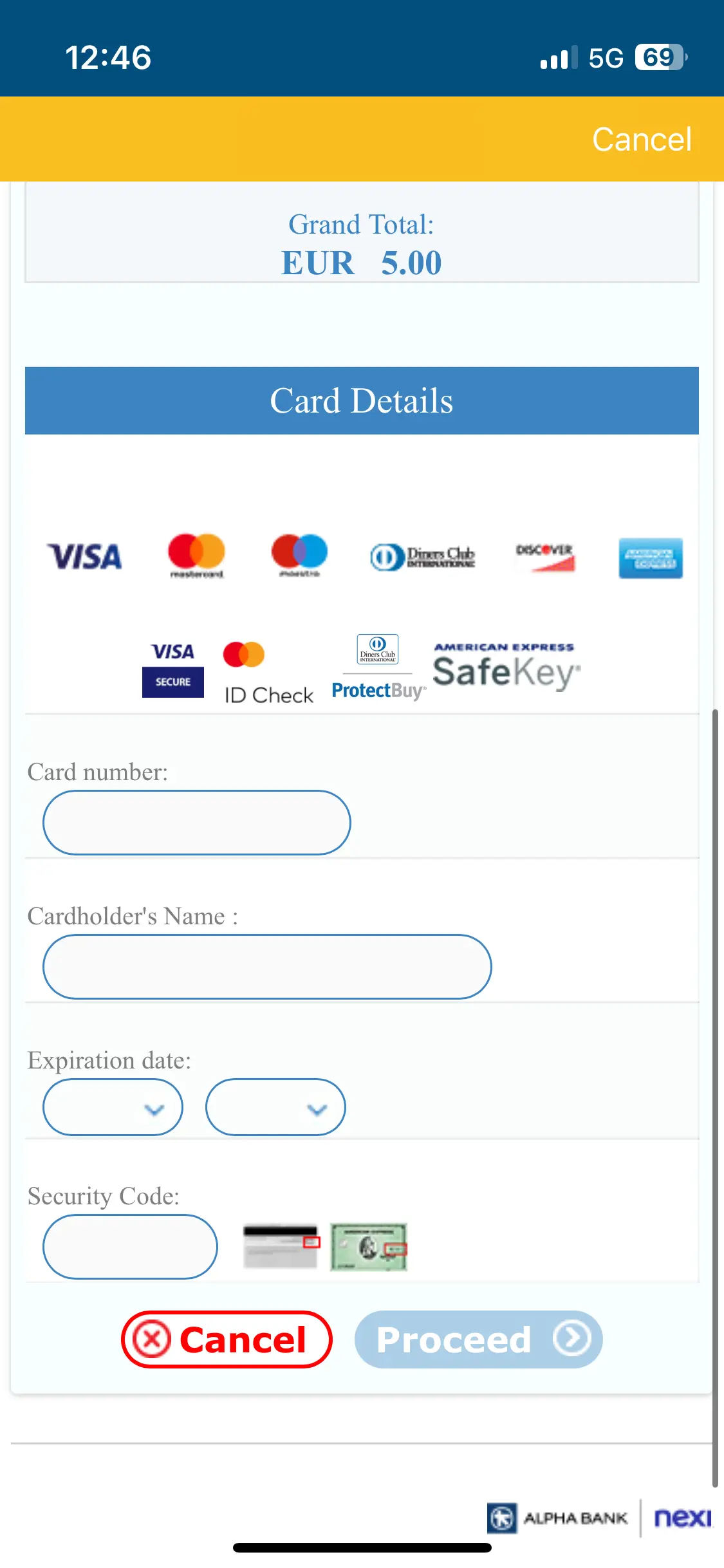 Current app screen 3